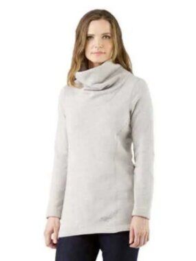 Arc’teryx Desira Fleece Tunic Sweater Small Grey Funnel Neck Longline Gorpcore